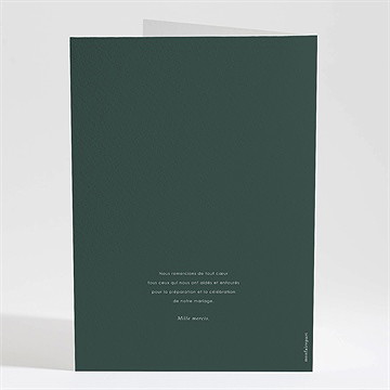 Livret de messe mariage toi c'est moi - Dos du livret