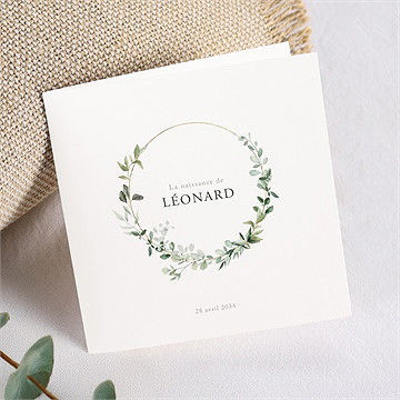 Faire-part naissance evidente sérénité