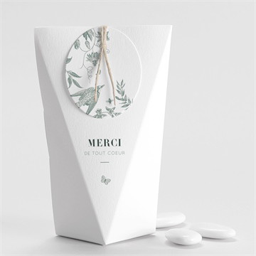 Boîte de dragées mariage sculpture étui