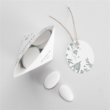 Boîte de dragées mariage sculpture étui - Intérieur de la boîte