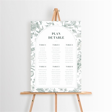 Plan de table mariage sculpture