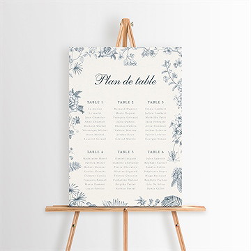 Plan de table mariage tropiques