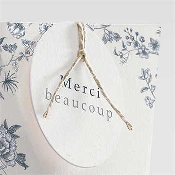 Boîte de dragées mariage tropiques étui - Détail de la boîte