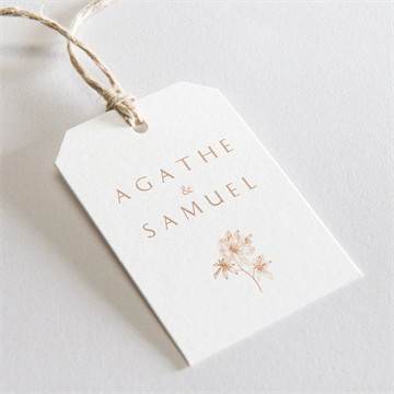 Etiquette mariage passionnément