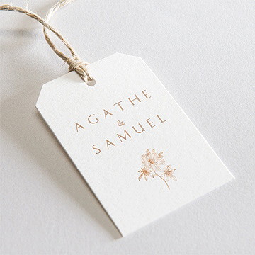 Etiquette mariage passionnément