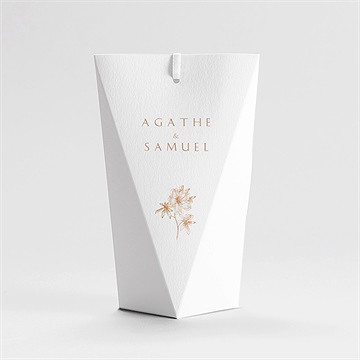 Boîte de dragées mariage passionnément étui - Dos de la boîte