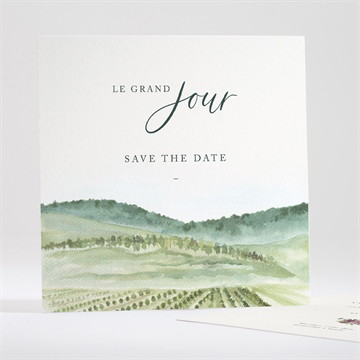 Save the Date mariage vigne