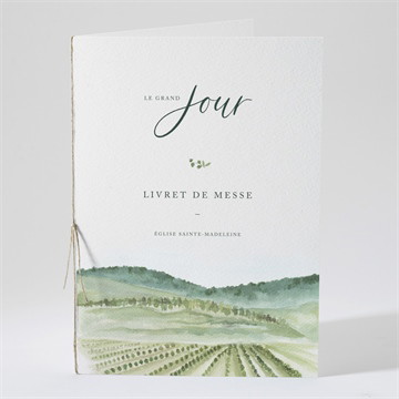 Livret de messe mariage vigne
