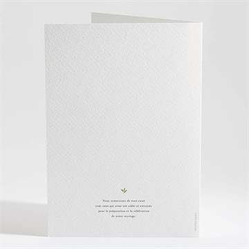 Livret de messe mariage vigne - Dos du livret