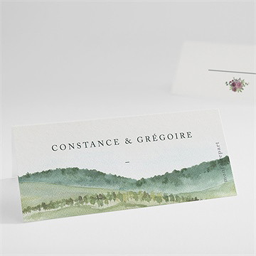 Marque-place mariage vigne