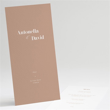 Menu mariage engagés