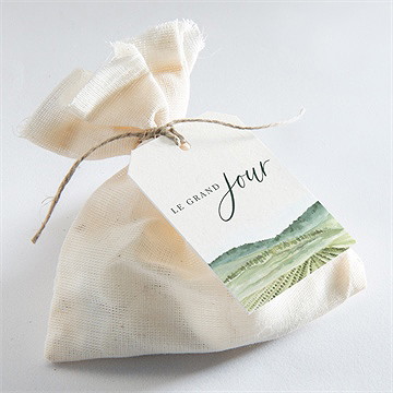 Etiquette mariage vigne - Mise en situation