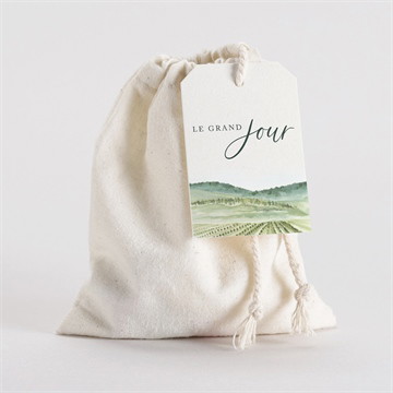 Pochon mariage  vigne