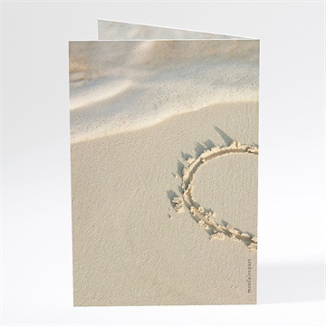 Menu anniversaire de mariage sous le soleil - Dos du menu