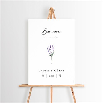 Panneau bienvenue lavande