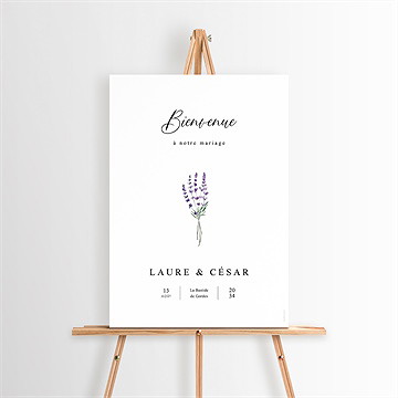 Panneau bienvenue lavande