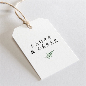 Etiquette mariage lavande