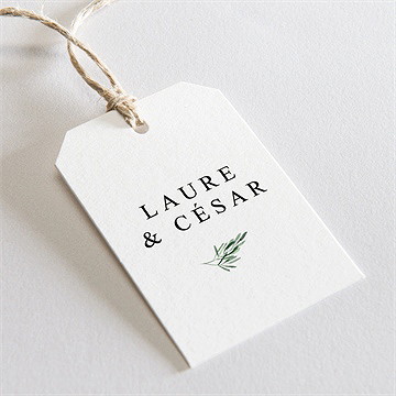 Etiquette mariage lavande