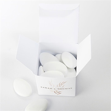 Boîte de dragées mariage l'arche - Intérieur de la boîte