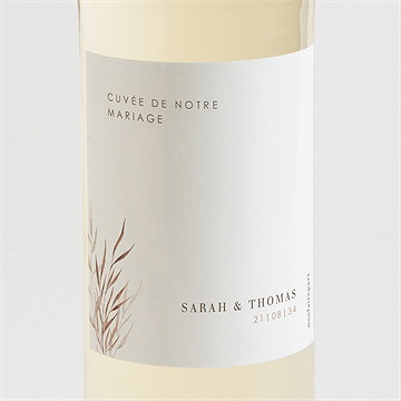 Etiquette de bouteille mariage l'arche