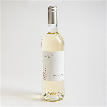 Etiquette de bouteille mariage l'arche - Mise en situation