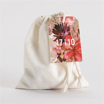 Pochon mariage  floral