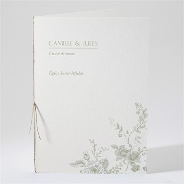 Livret de messe mariage arbre de vie étui