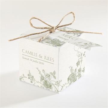 Boîte à dragées - cube