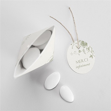 Boîte de dragées mariage arbre de vie étui - Intérieur de la boîte