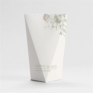 Boîte de dragées mariage arbre de vie étui - Dos de la boîte