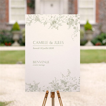 Panneau bienvenue arbre de vie - Mise en situation