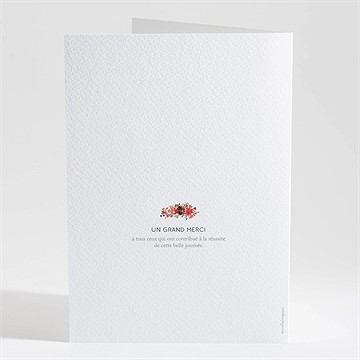 Livret de messe mariage bordeaux - Dos du livret