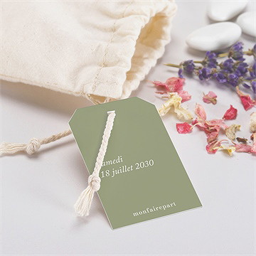 Pochon mariage  arbre de vie - Mise en situation