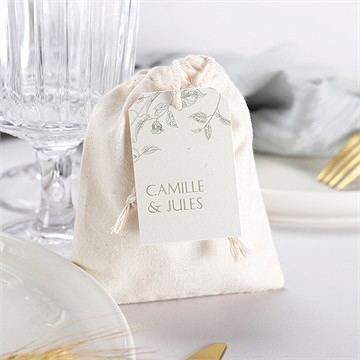 Pochon mariage  arbre de vie - Mise en situation