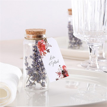 Mignonette mariage bordeaux étiquette - Mise en situation