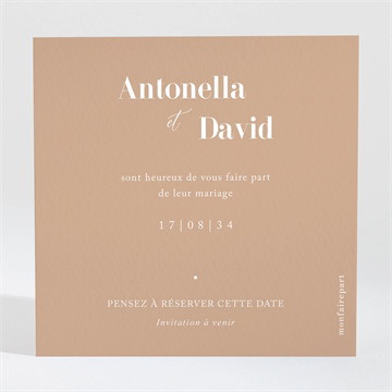 Save the Date mariage engagés