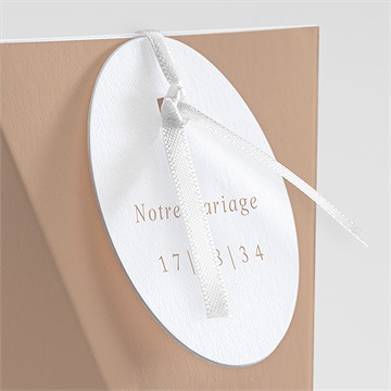 Boîte de dragées mariage engagés étui - Détail de la boîte