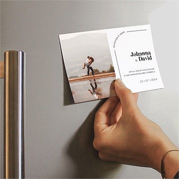 Save the Date mariage tendance - Mise en situation