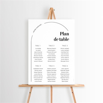 Plan de table mariage tendance