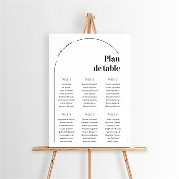 Plan de table mariage tendance