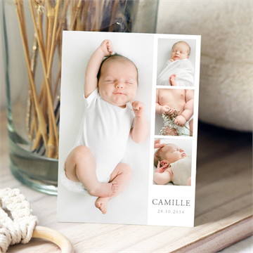 Faire-part naissance le photomaton
