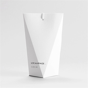 Boîte de dragées mariage tendance étui - Dos de la boîte