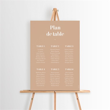 Plan de table mariage engagés