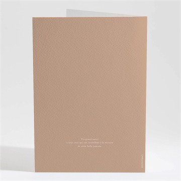 Livret de messe mariage engagés - Dos du livret