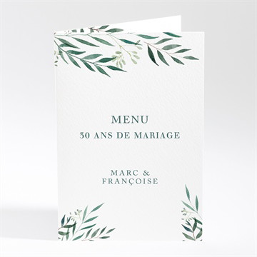 Menu anniversaire de mariage all in one invitation