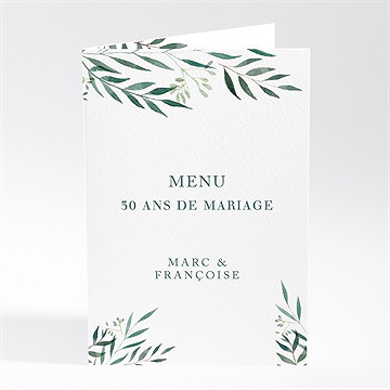 Menu anniversaire de mariage all in one invitation