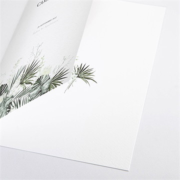 Livret de messe mariage tropical - Détail du livret