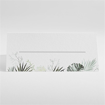 Marque-place mariage tropical - Dos du marque-place
