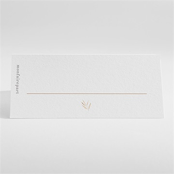 Marque-place mariage l'arche - Dos du marque-place