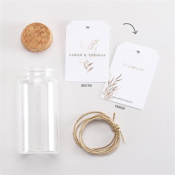 Mignonette mariage l'arche étiquette - Vue d'ensemble